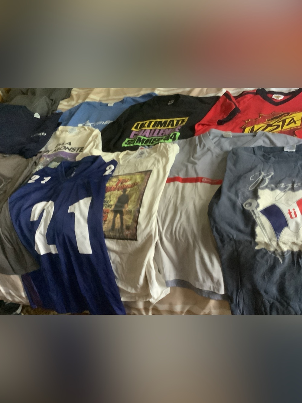 Men’s Tee shirts-Short and long Sleeve, round and v neck.  10 tees